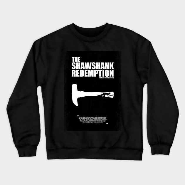 The Shawshank Redemption - Minimal Movie Film Fanart Alternative Crewneck Sweatshirt by HDMI2K